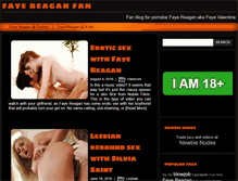 Tablet Screenshot of fayereaganfan.com